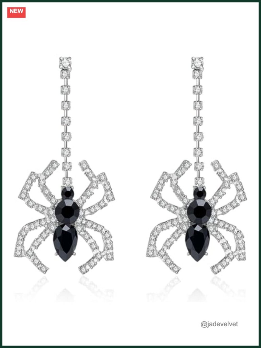 Spider Dangle Earrings Gothic Women Zinc Alloy Halloween Cosplay Jewelry